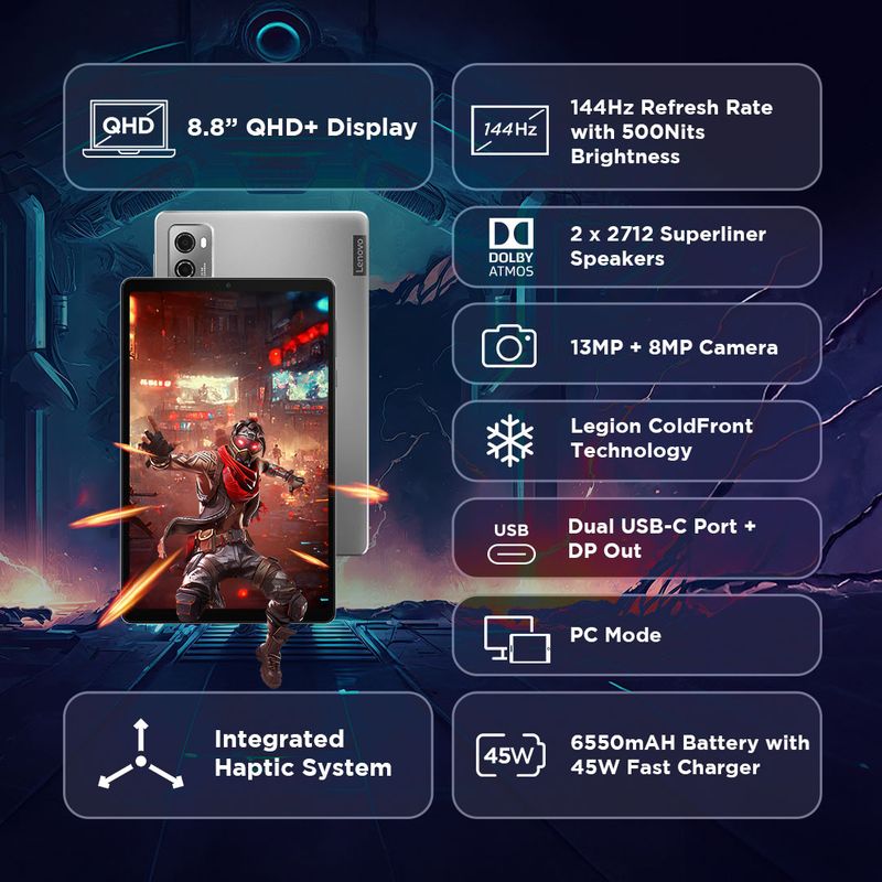 Lenovo Legion Tab 12GB RAM 256GB ROM 8.8 inch - Image 2