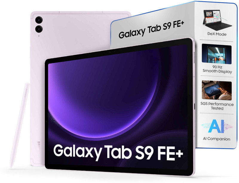 Samsung Galaxy Tab S9 Fe+ 12 Gb Ram 256 Gb Rom 12.4 Inch With Wi-fi Only Exynos 1380 Tablet Lavender