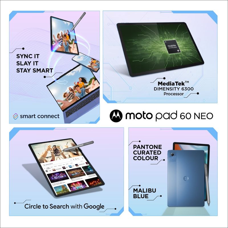 Motorola Pad 60 Neo 4GB 128GB 11 inch Wi-Fi Tablet 6300 Tablets - Image 4