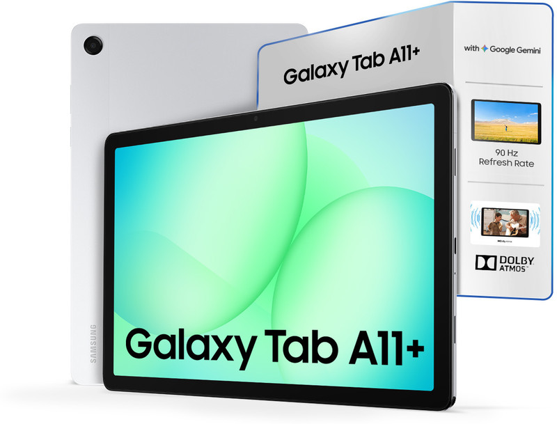 Samsung Galaxy Tab A11+ 6 Gb Ram 128 Gb Rom 11 Inch With Wi-fi+5g Gaming Mediatek Mt8755 Tablet Silver