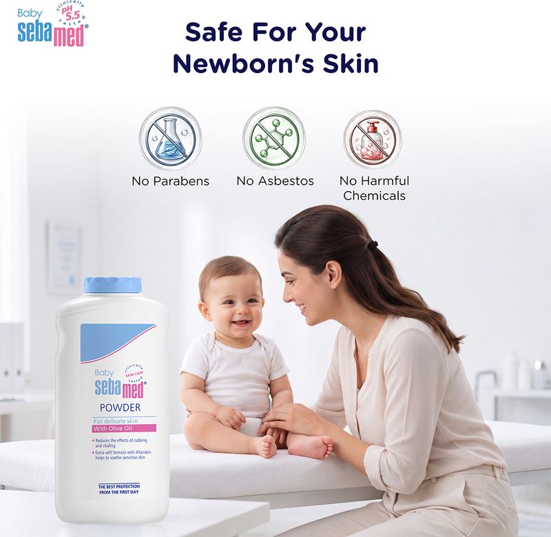 Sebamed Baby Powder 100g Olive Oil Allantoin - Image 6