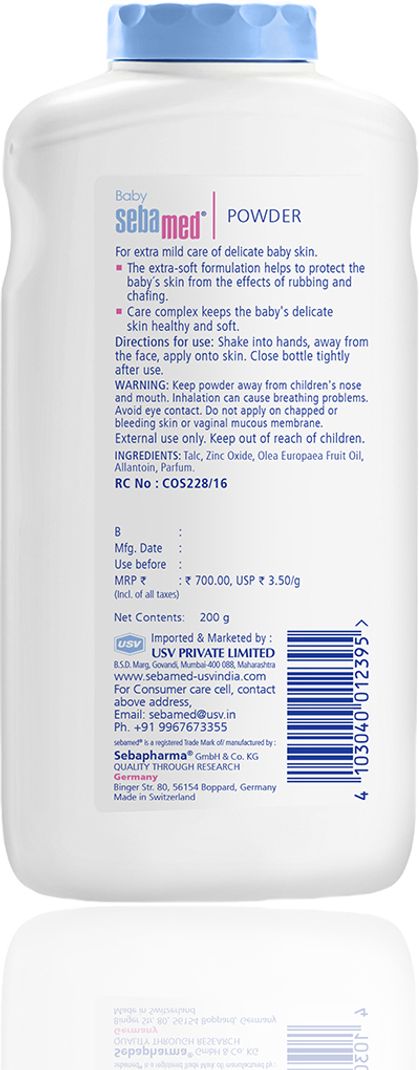 Sebamed Baby Powder 100g Olive Oil Allantoin - Image 4