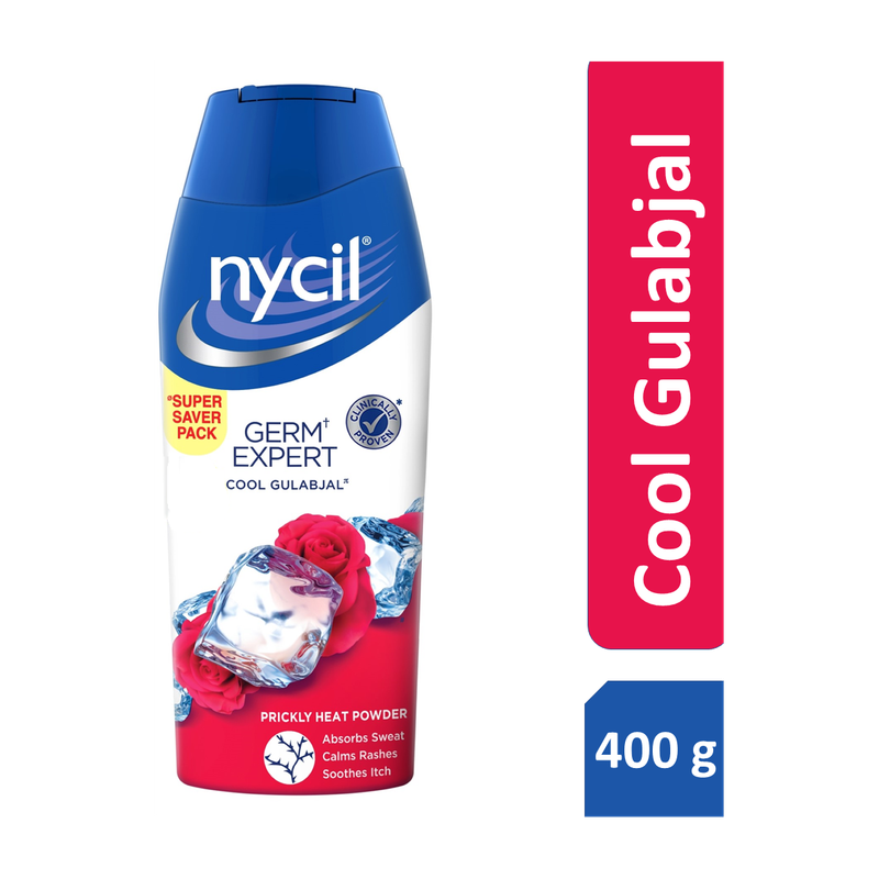 NYCIL Germ Expert Cool Gulabjal Prickly Heat & Cooling (400 g)