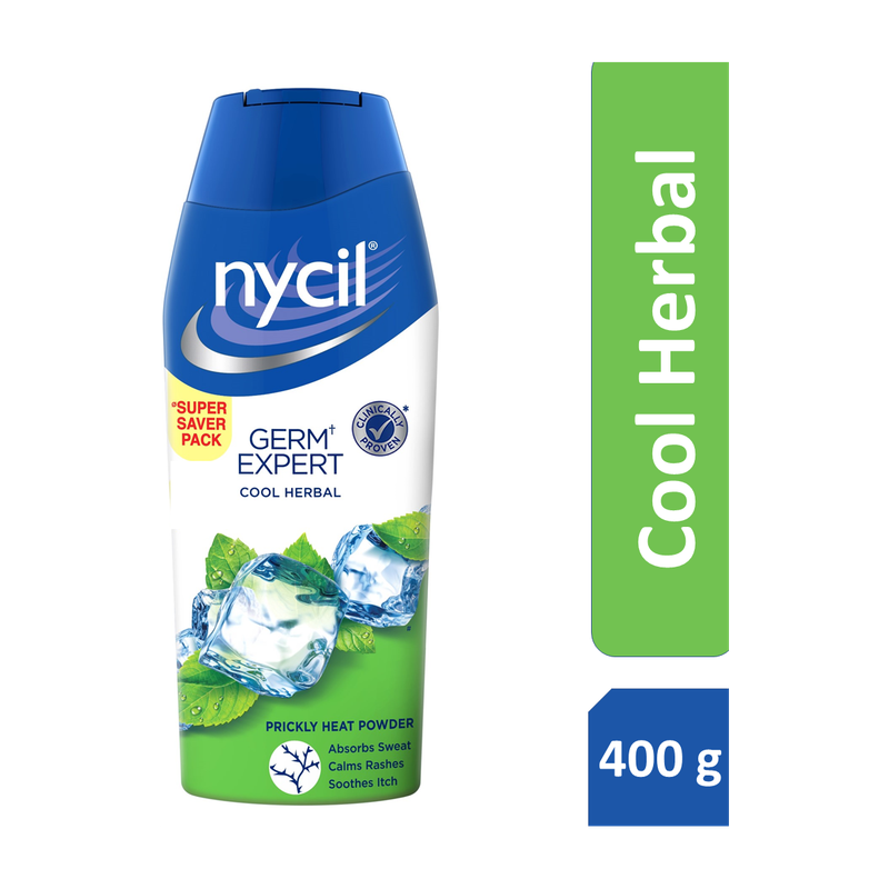 NYCIL Germ Expert Cool Herbal Prickly Heat & Cooling 400 g