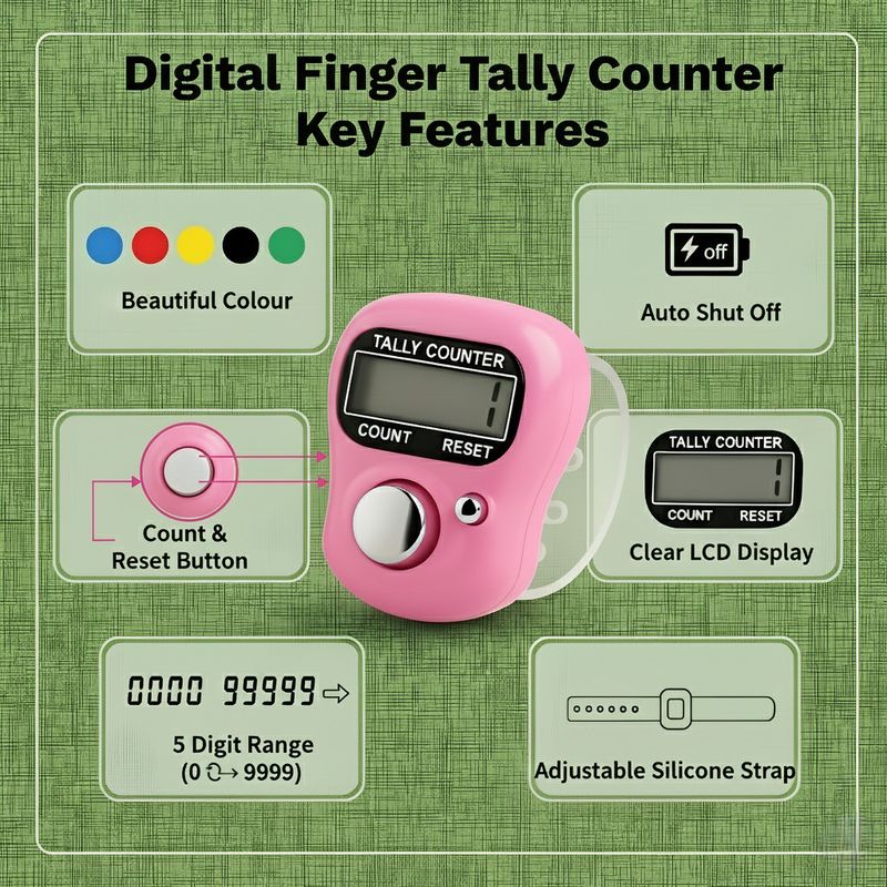 Glemizy counter name jaap Digital Tally Counter (Multicolor Pack of 5) - Image 5