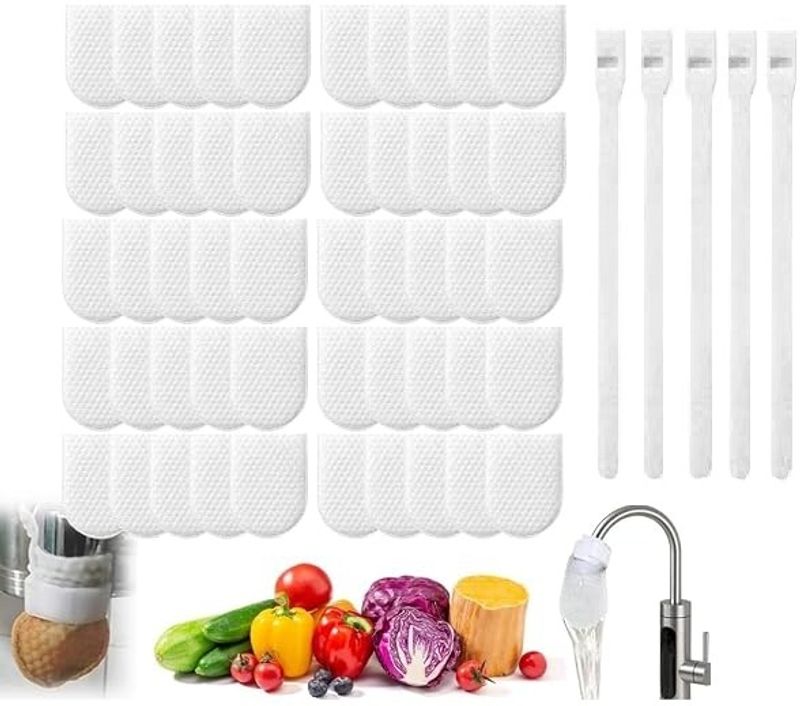 20 Pcs Cotton Faucet Filter Bags for Kitchen Sink - Image 2