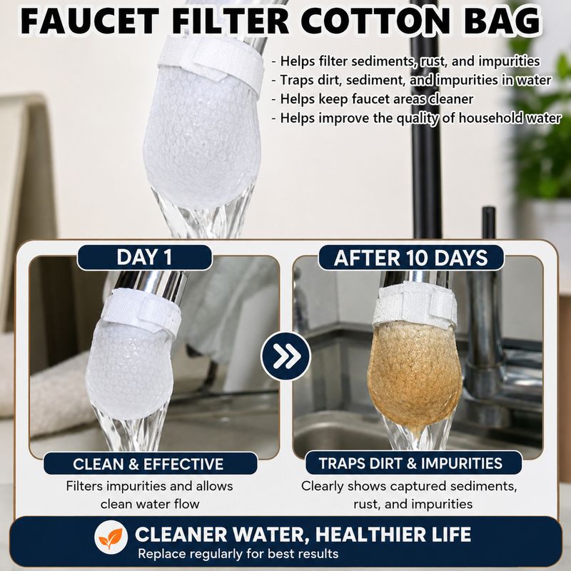 20 Pcs Cotton Faucet Filter Bags for Kitchen Sink - Image 4