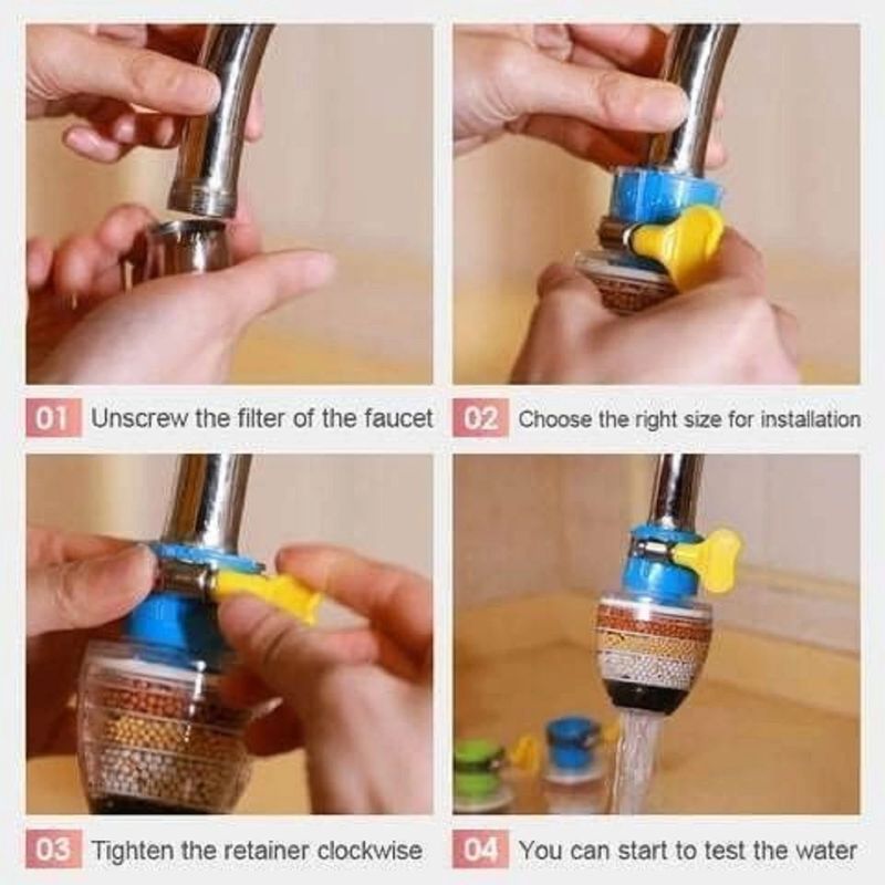 Flaner Activated Carbon Faucet Filter 2 Pack - Image 5