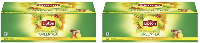 Lipton Lemon Honey, Lemon Green Tea Bags Box 50 Bags