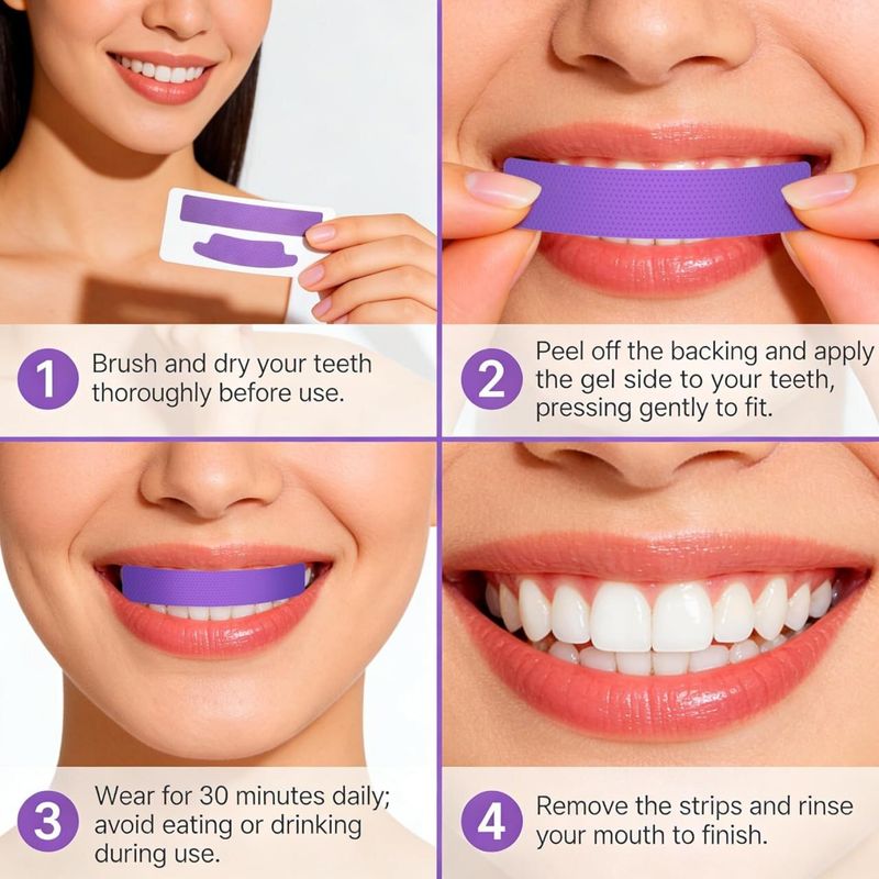 SMARTYWOMEN Teeth Whitening Purple Strips - Image 3