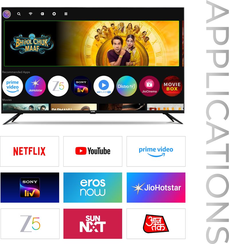 VW Spectra 43 inch QLED Full HD Smart Android TV - Image 4