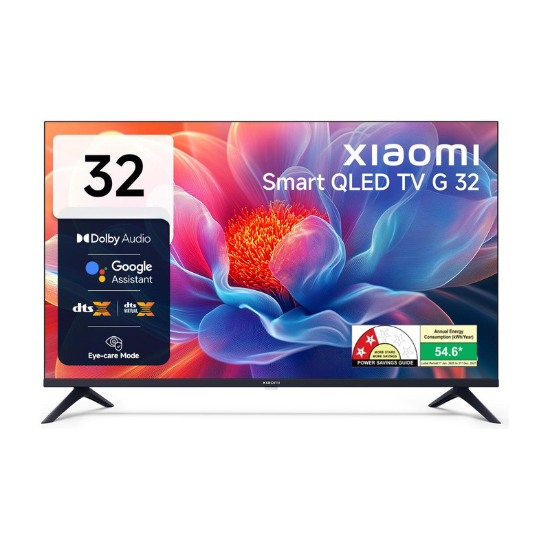XIAOMI G Series 80 cm (32 inch) QLED HD Ready Smart Google TV with Dolby Audio| Wide Colour Gamut |Bezel-less Design | Google Assistant | Mi TV (L32MB