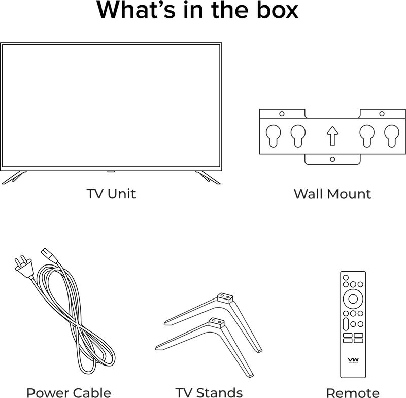 VW 109 cm (43 inch) QLED Full HD Smart Google TV (VW43PRO) - Image 6