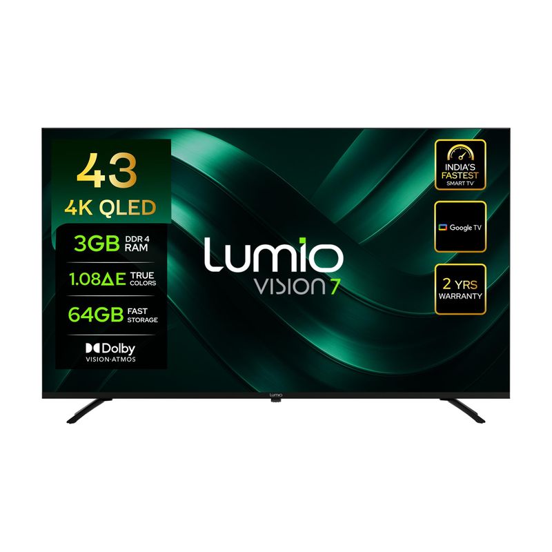 Lumio Vision 7 43 inch 4K QLED Smart TV - Image 2