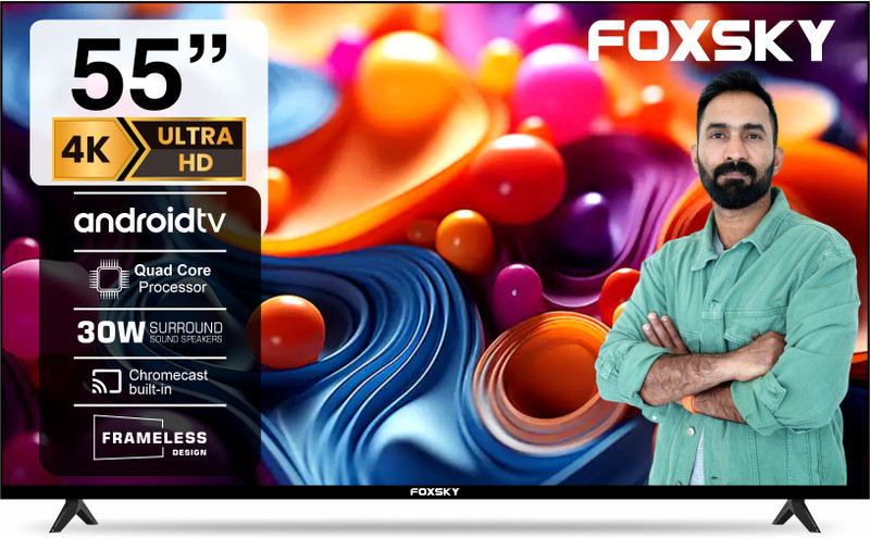 foxsky 139 cm 55 inch ultra hd 4k led smart android tv