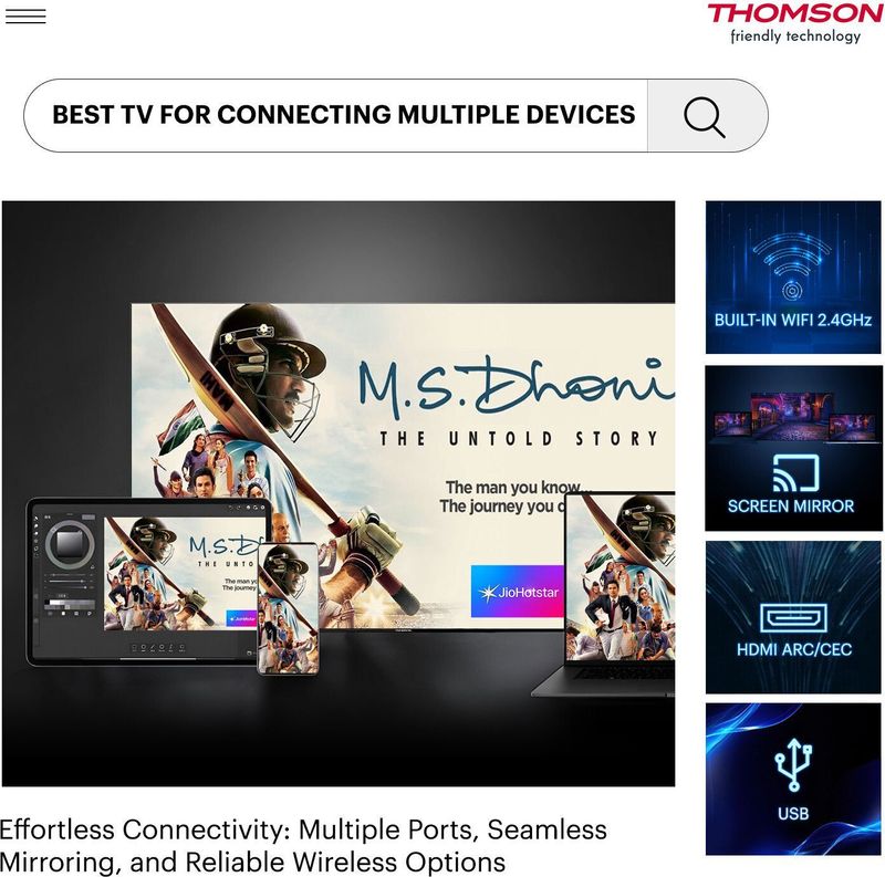 Thomson Alpha QLED 40 inch Full HD Smart TV - Image 6