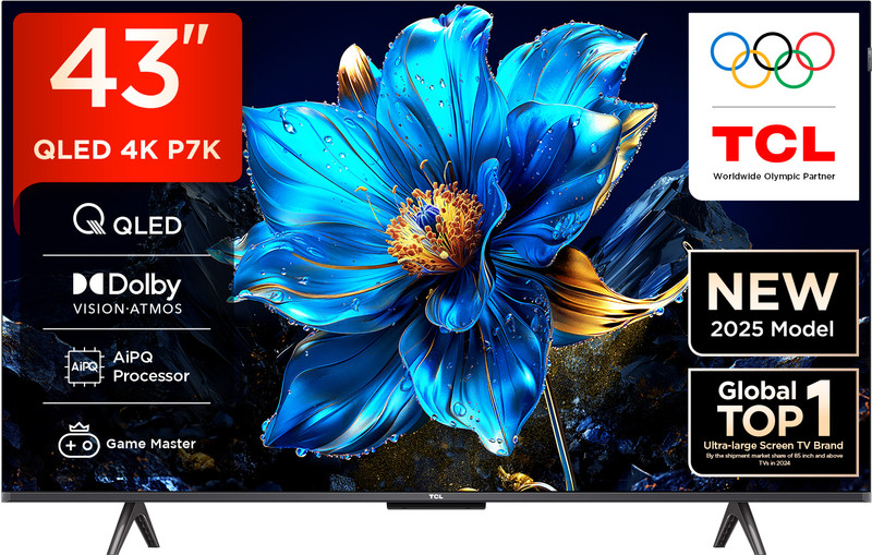 price history - TCL P7K 108 cm (43 inch) QLED Ultra HD (4K) Smart Google TV with ...more