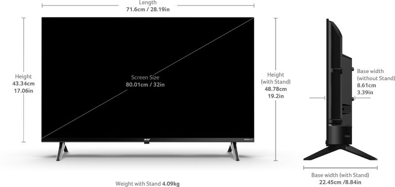 Acer Ultra V 32 inch QLED HD Ready Smart Google TV - Image 6