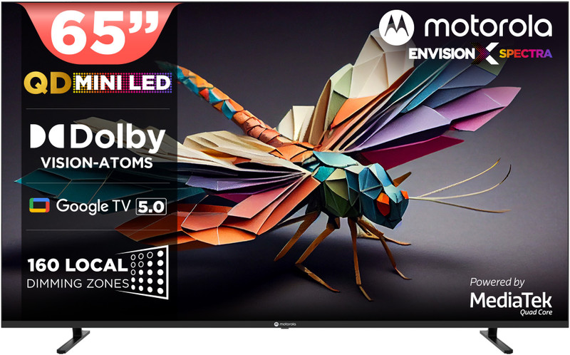 MOTOROLA 165 cm (65 inch) Ultra HD (4K) Mini LED Smart Google TV with Edition with Dolby Vision & Dolby Atmos