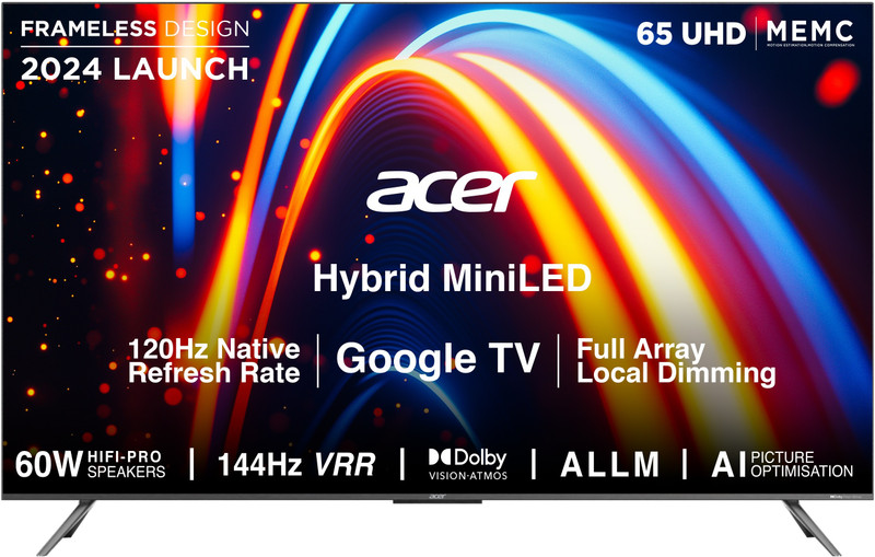 acer 163 9 cm 65 inch ultra hd 4k mini led smart google tv