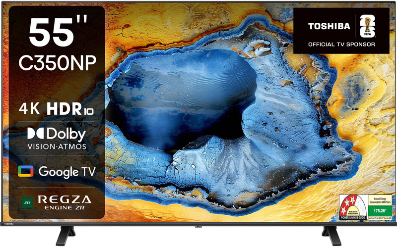 Toshiba C350np 139 Cm 55 Inch Ultra Hd 4k Led Smart Google Tv With Dolby Vision Atmos And Regza Engine Zr