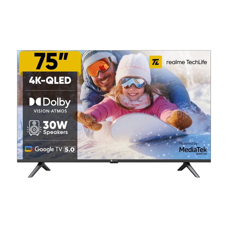 realme TechLife 75 inch QLED 4K Smart Google TV - Image 2