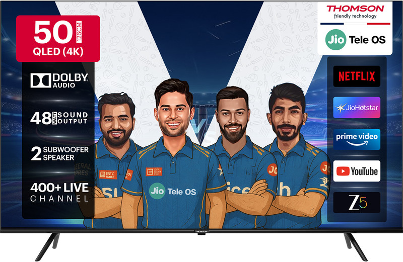 Thomson 126 cm (50 inch) QLED Ultra HD (4K) Smart JioTele OS TV w...more deal from flipkart