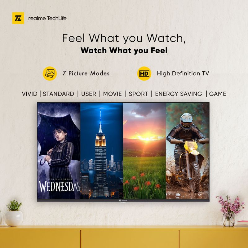 realme TechLife 80 cm (32 inch) QLED HD Ready Smart Google TV - Image 6