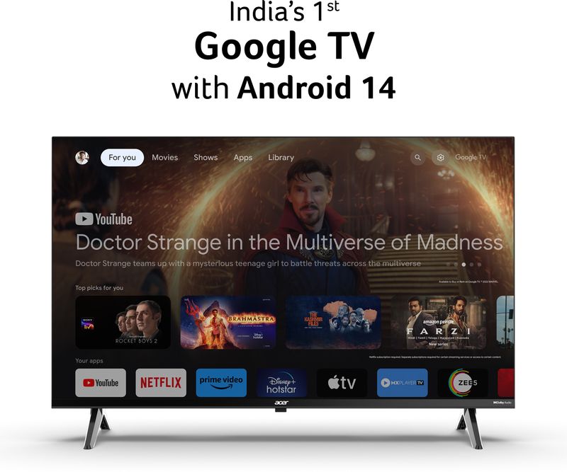 Acer Ultra V 32 inch QLED HD Ready Smart Google TV - Image 3