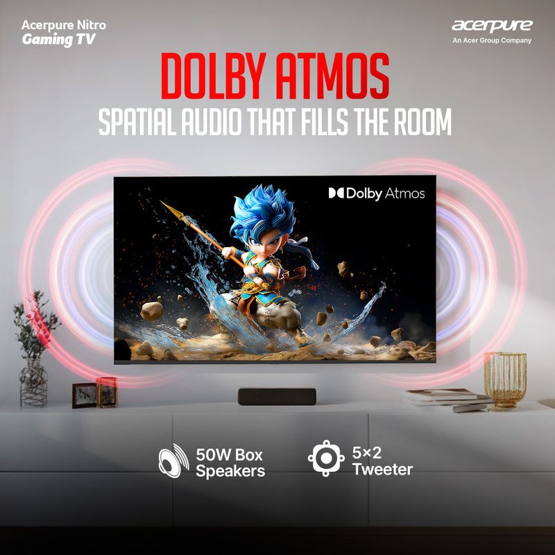 Acerpure 55 inch QLED 4K Smart Google TV - Image 4