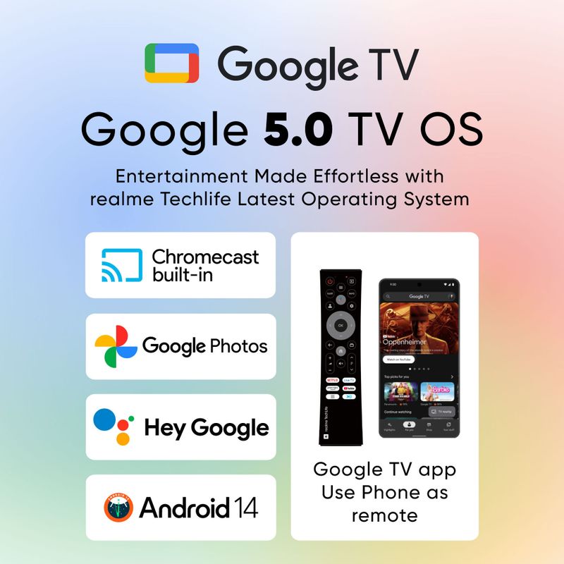 realme TechLife 80 cm (32 inch) QLED HD Ready Smart Google TV - Image 4