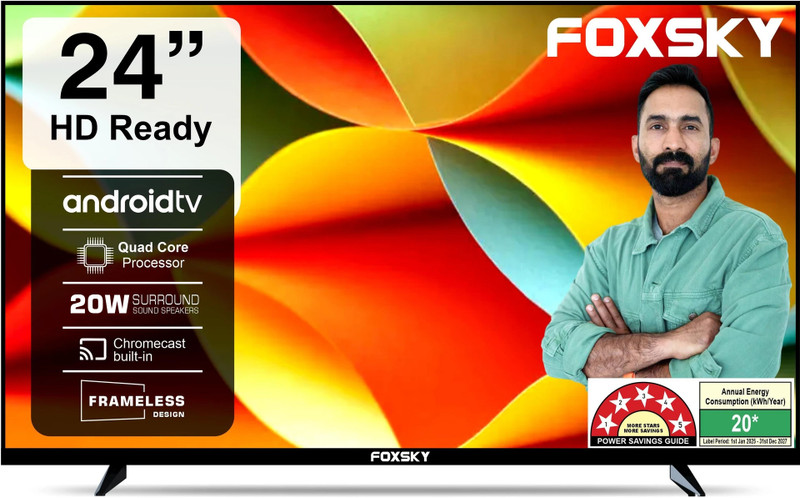 Foxsky 60 cm (24 inch) HD Ready LED Smart Android TV 24 FSELS PRO