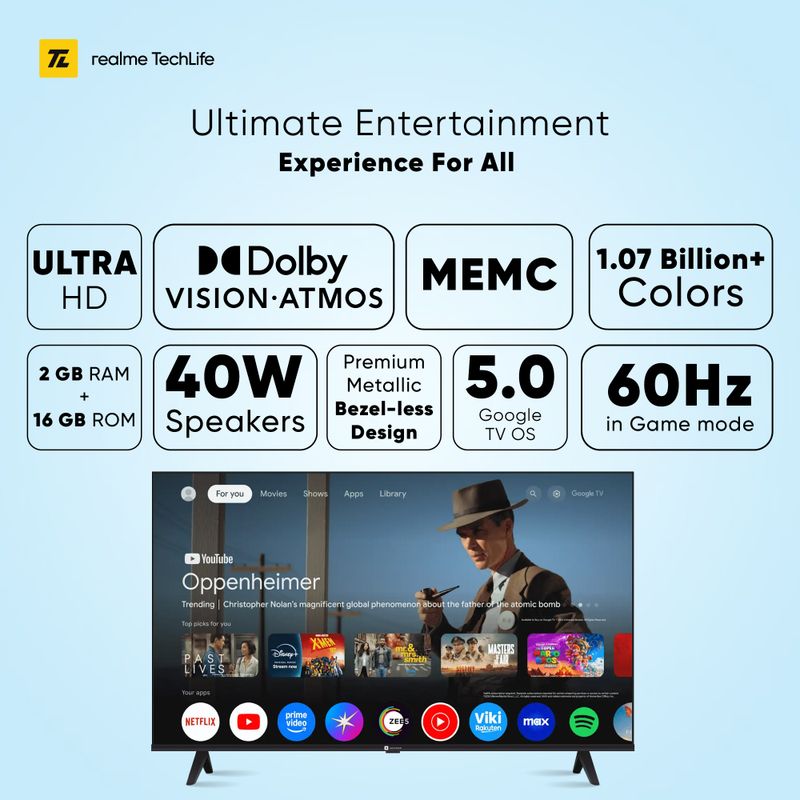 realme TechLife 55 inch 4K QLED Smart TV 2026 - Image 4