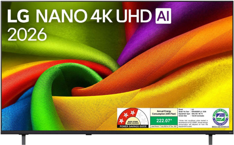 Lg 164 Cm 65 Inch Ultra Hd 4k Nanocell Smart Webos Tv 2026 Edition Nano 4k Ai Uhd Tv 65nu885bpla 7 Ai Processor 4k Gen9, Hdr10 Pro 2026