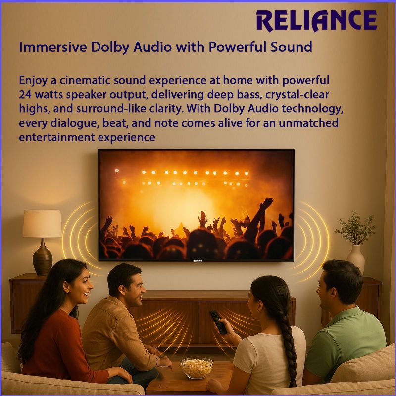 Reliance 32 inch HD Ready LED Smart Android TV - Image 3