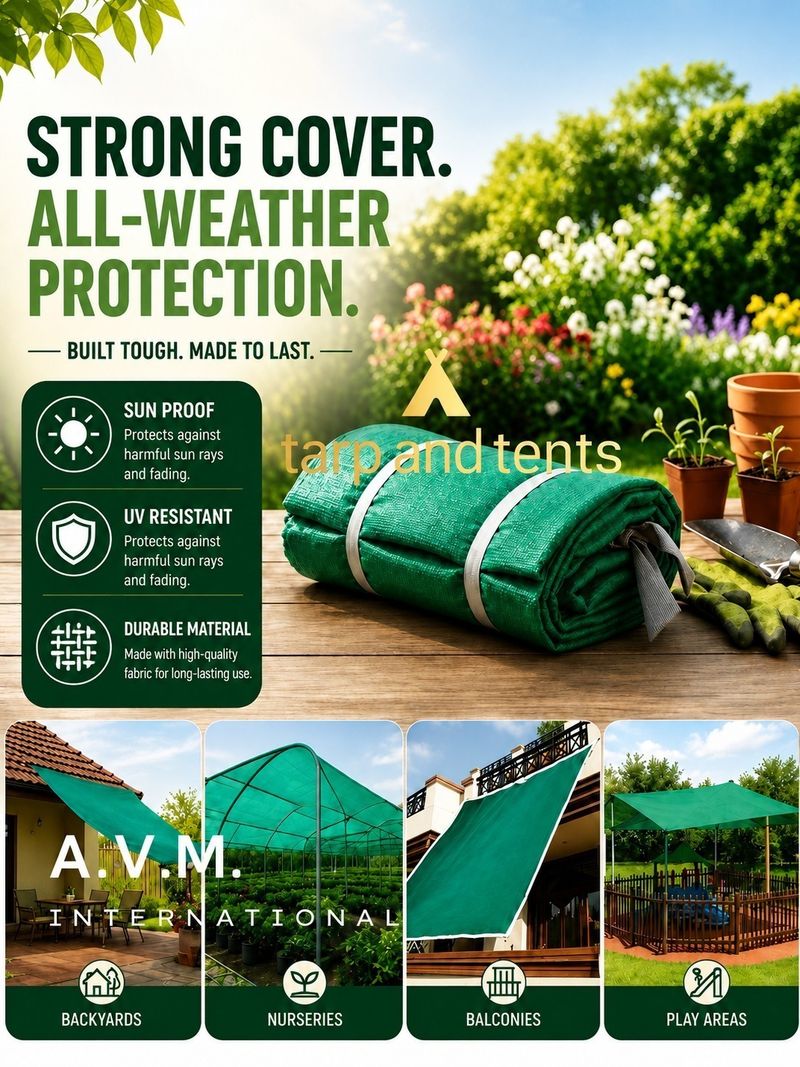 Tarp and Tents 5ft x 8ft Green Shade Net - Image 3