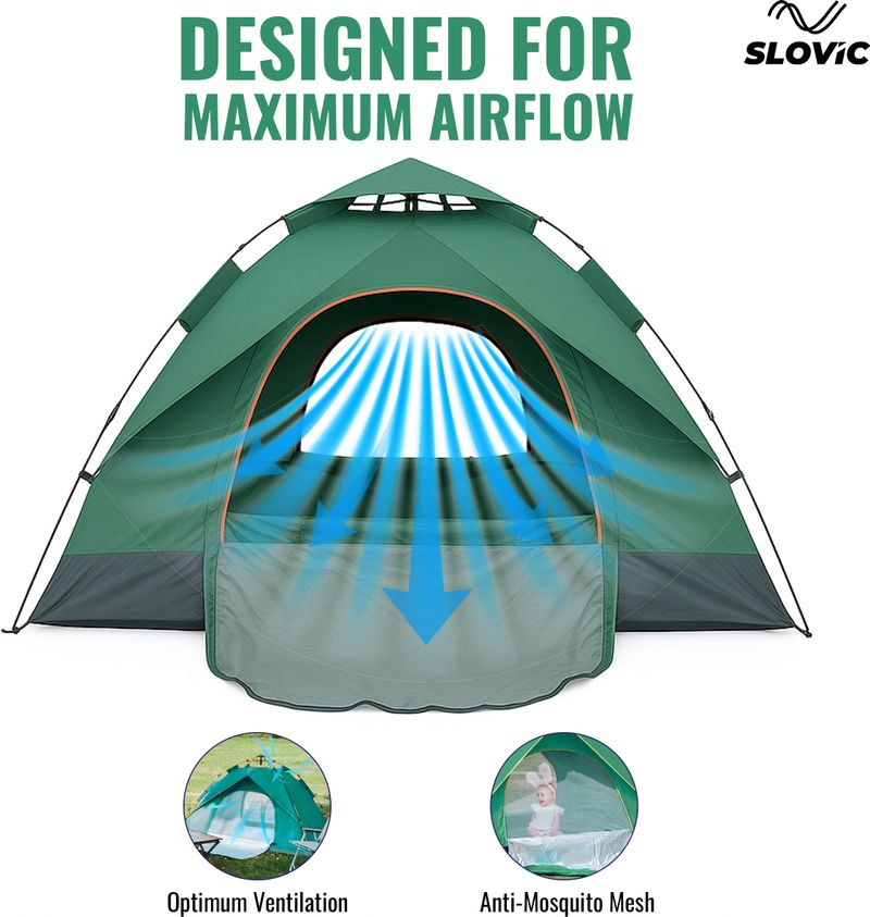 SLOVIC 3 Person Camping Tent - Image 6