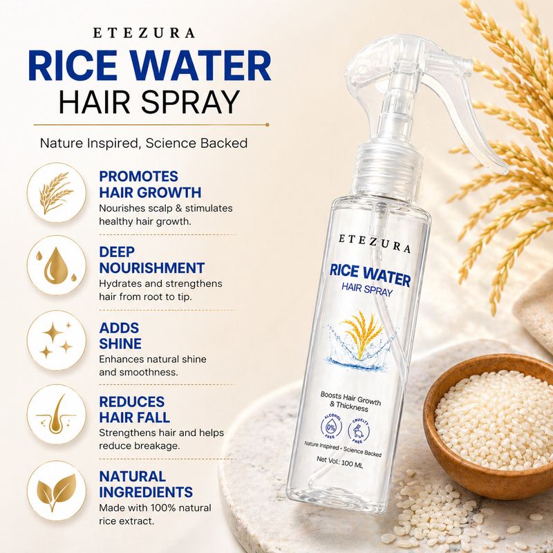 etezura Rice Water Hair Spray for Hair Growth - Image 3