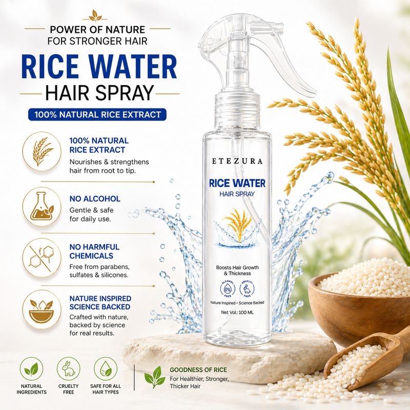 etezura Rice Water Hair Spray for Hair Growth - Image 5