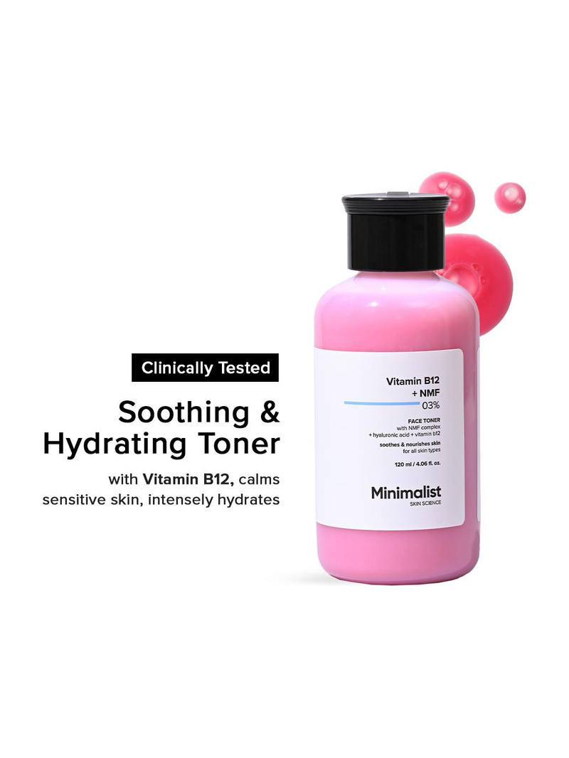 Minimalist Vitamin B12 + NMF 03% Face Toner Men & Women 120 ml