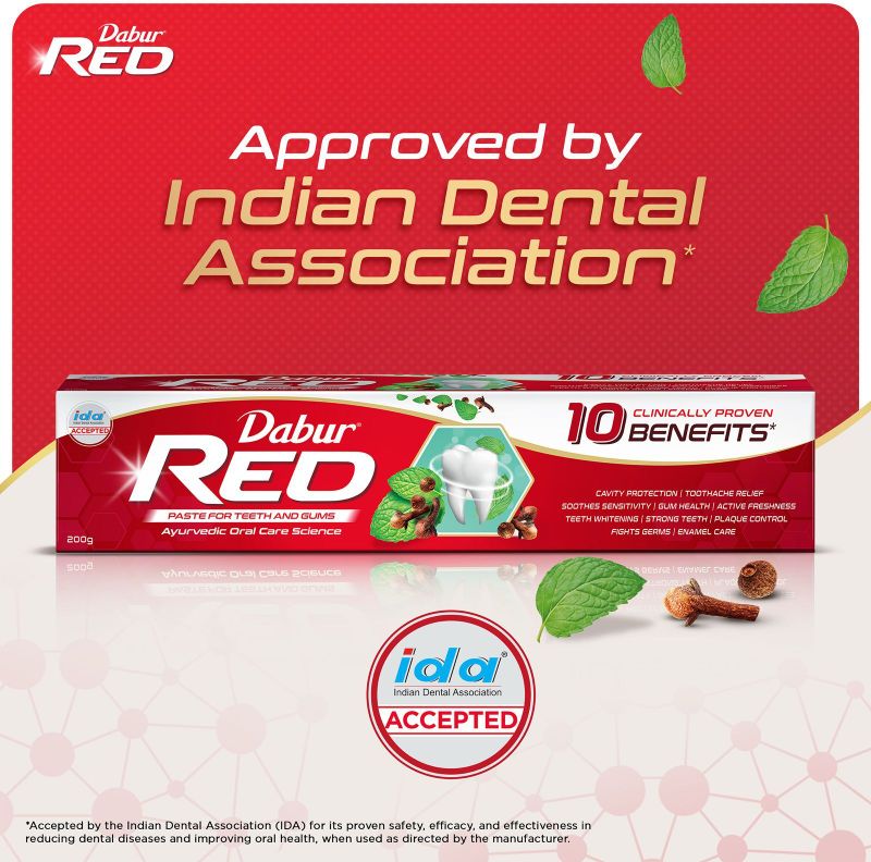 Dabur Red Cavity Protection 13 Ayurvedic Herbs Toothpaste 700g - Image 6