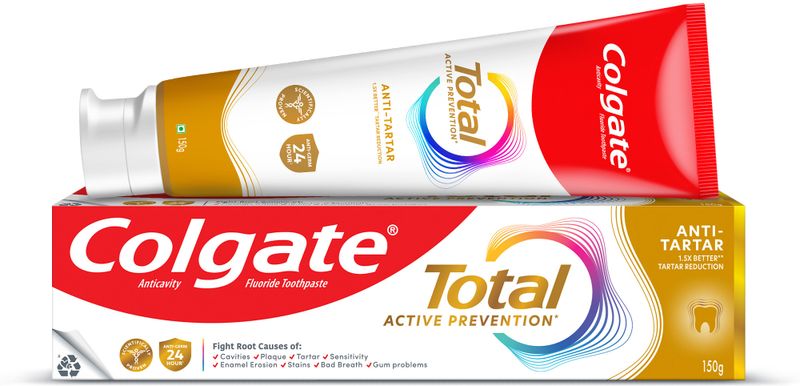 Colgate Total Anti-Tartar Anti-Germ Toothpaste 150g - Image 2