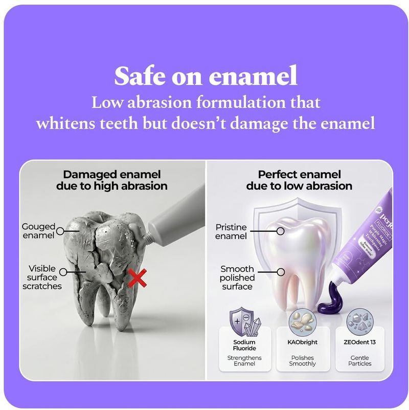 Perfora Purple Whitening Toothpaste - 75g x 2 - Image 5