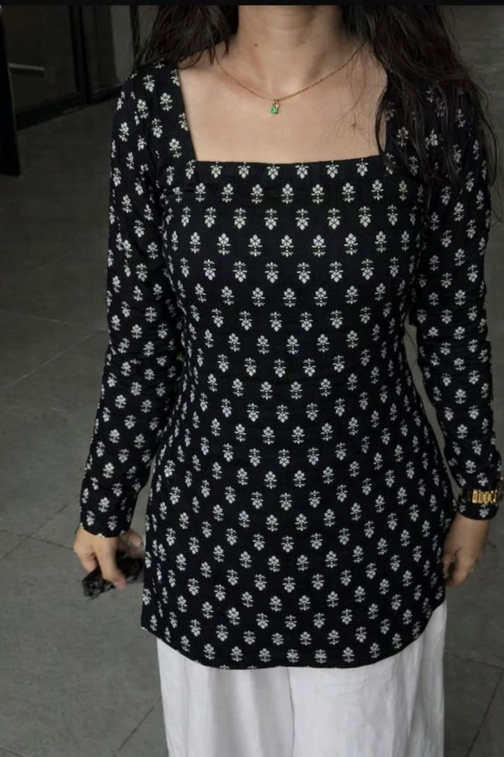 Chhapainama Fashion Black Printed Women's Top - Image 4
