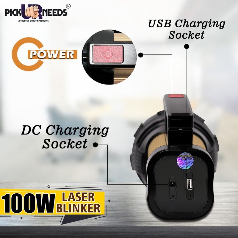 Pick Ur Needs 100W Laser Search Light with Blinker - Image 3