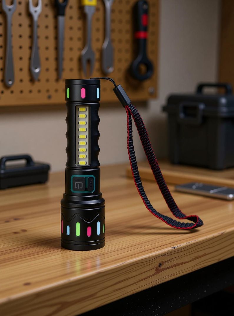 Cinefx 8.0W Rechargeable Metal Torch - Image 4