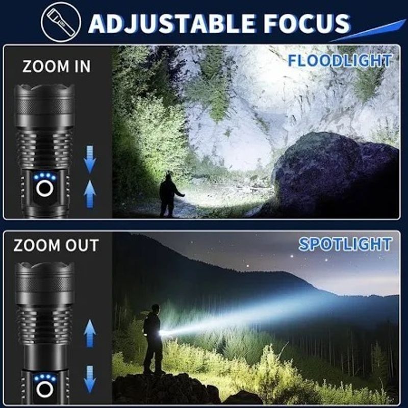 Oximus Waterproof LED Flashlight 5 Modes - Image 4