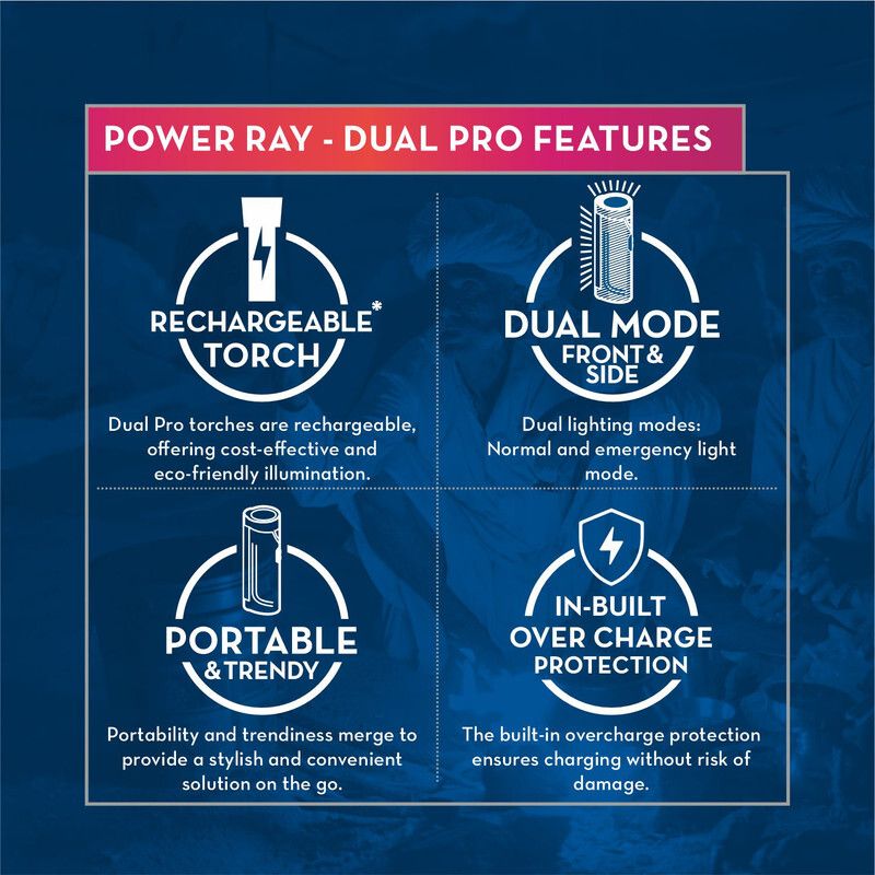 Crompton Power Ray Dual Pro Torch Pack of 2 - Image 3