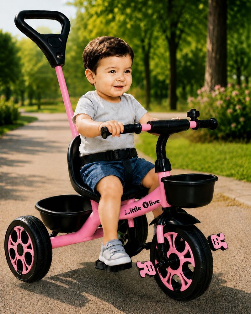 Little Olive Star Rider Tricycle for Kids, Ages 2-5 - Image 2
