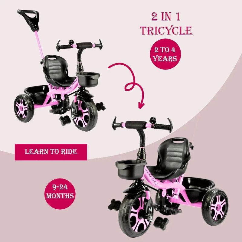 Little Olive Star Rider Tricycle for Kids, Ages 2-5 - Image 3